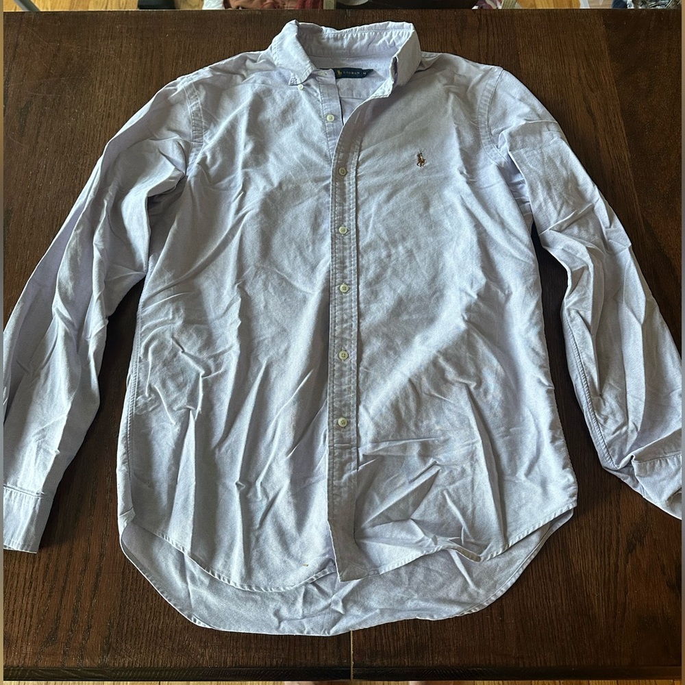 Men’s button down shirt light purple Ralph Lauren size medium